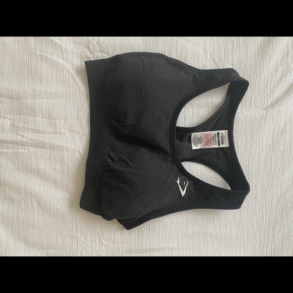 Gymshark Sports Bra Dark Grey Size M NWOT - Picture 1 of 2